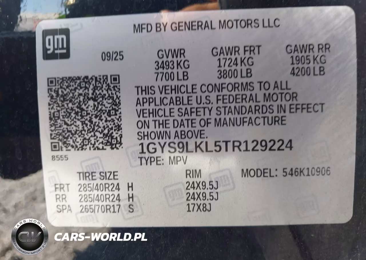 2026 Cadillac Escalade Esv Luxury VIN:1GYS9LKL5TR129224 - 9