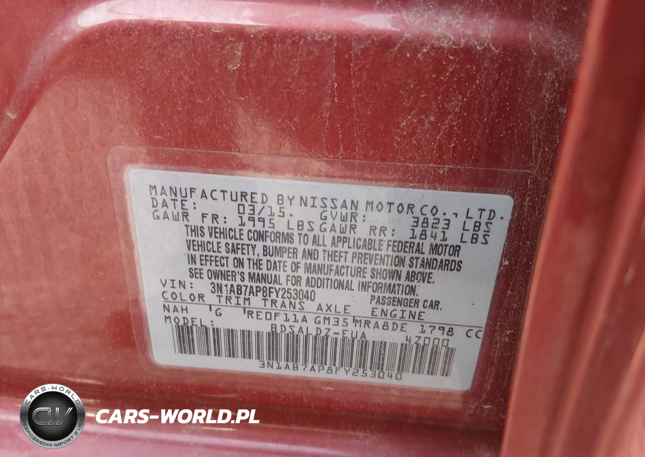 2015 Nissan Sentra Fe+ S-S-Sl-Sr-Sv VIN:3N1AB7AP8FY253040 - 9