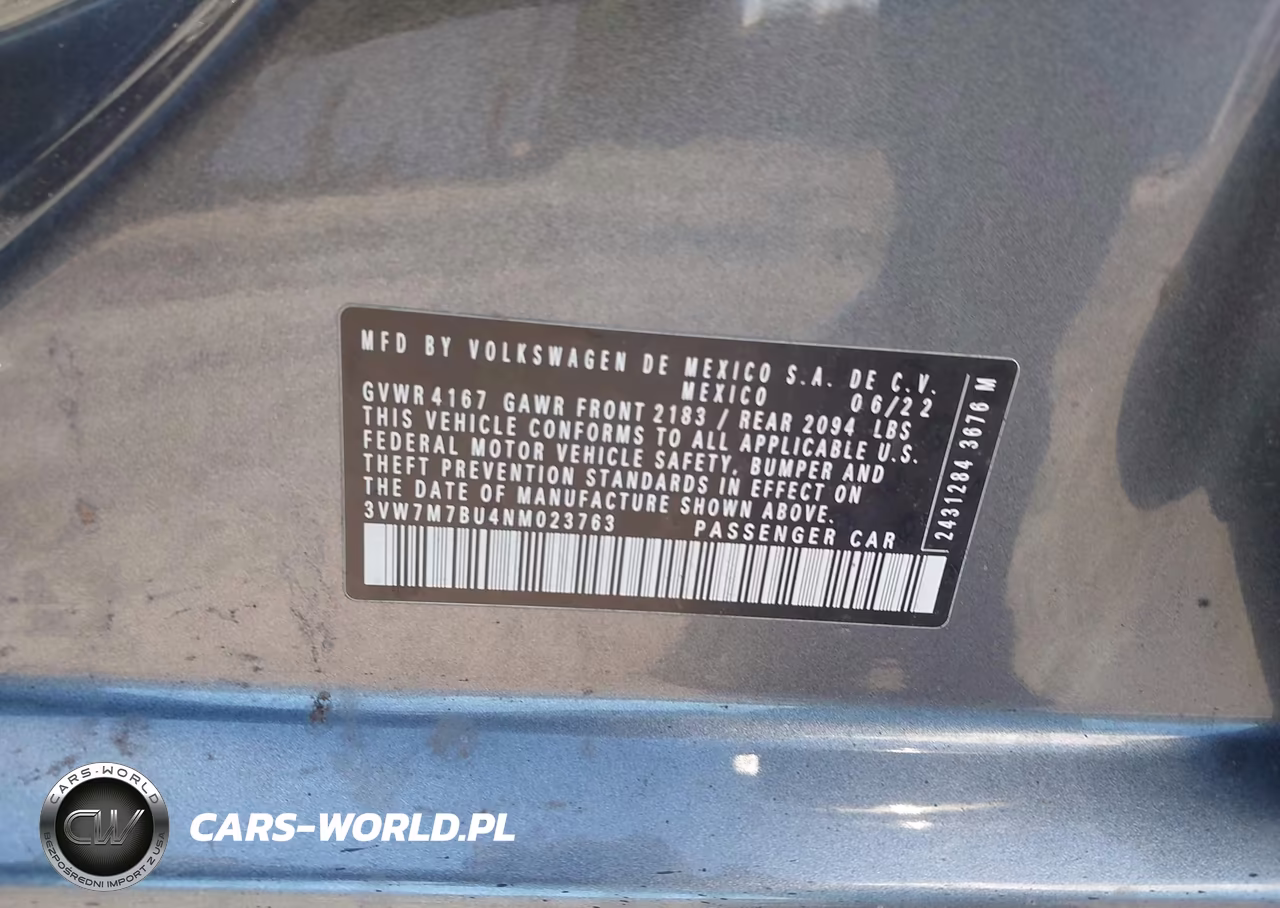 2022 Volkswagen Jetta 1.5T Se VIN:3VW7M7BU4NM023763 - 9
