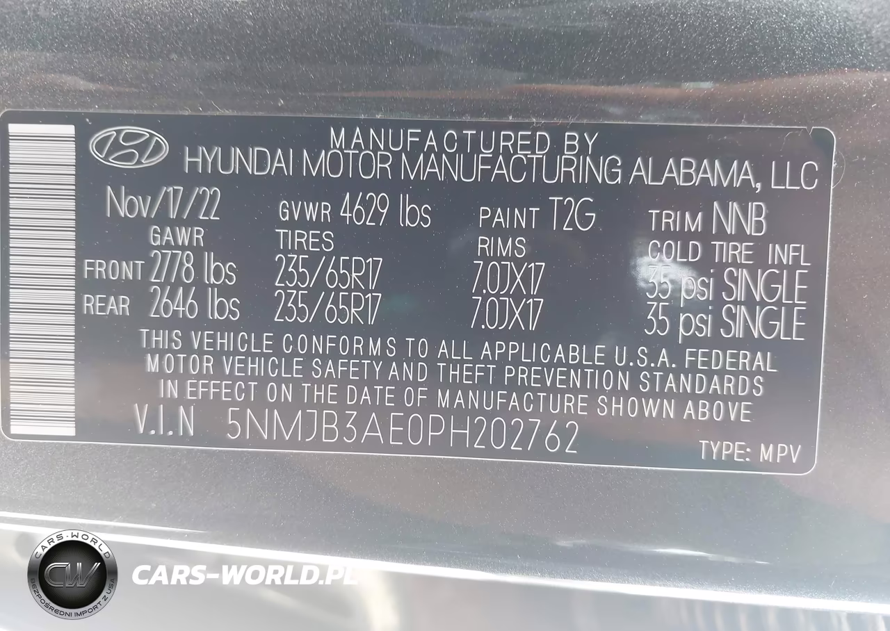 2023 Hyundai Tucson Sel VIN:5NMJB3AE0PH202762 - 9