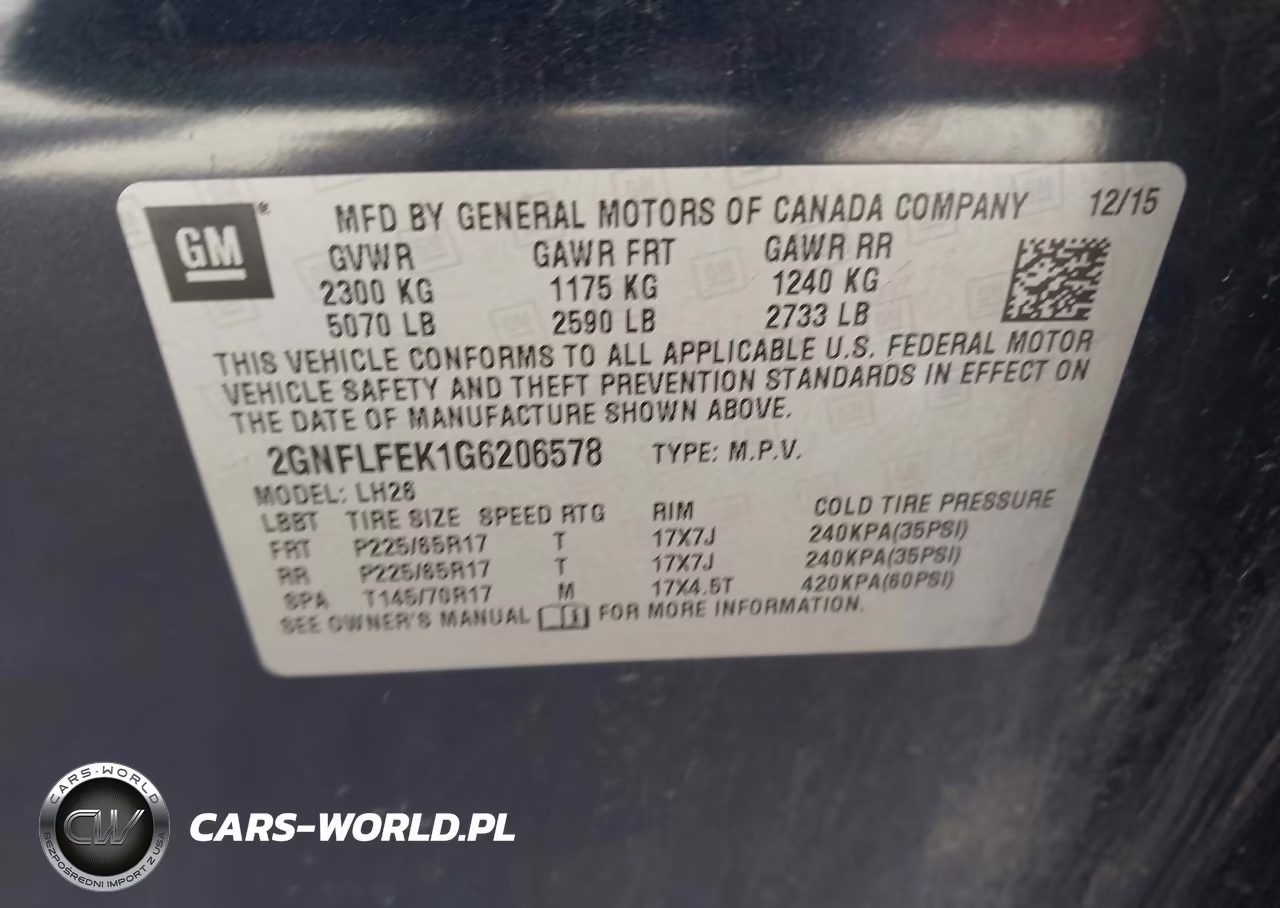 2016 Chevrolet Equinox Lt VIN:2GNFLFEK1G6206578 - 9