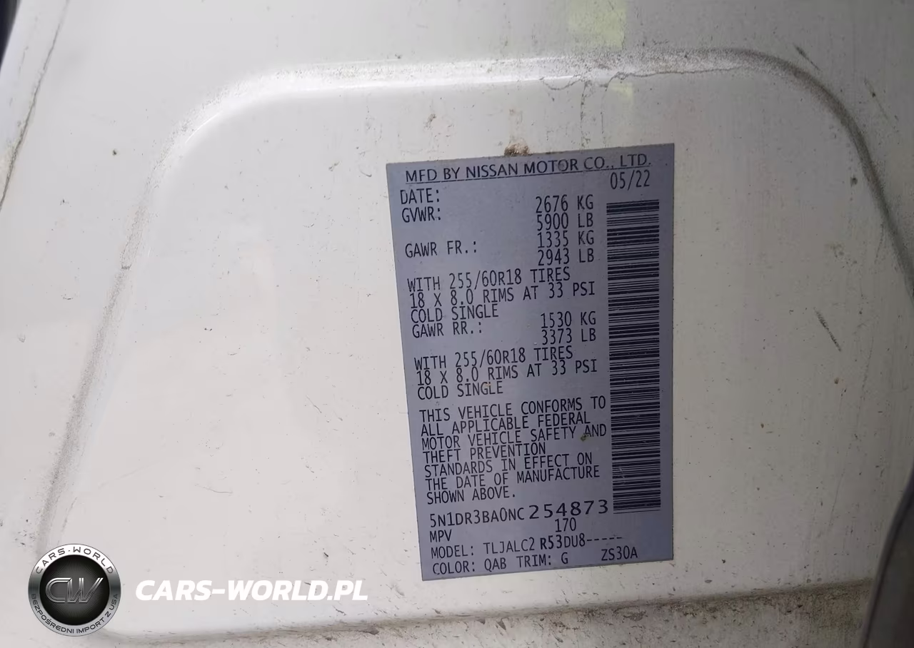 2022 Nissan Pathfinder Sv 2Wd VIN:5N1DR3BA0NC254873 - 9