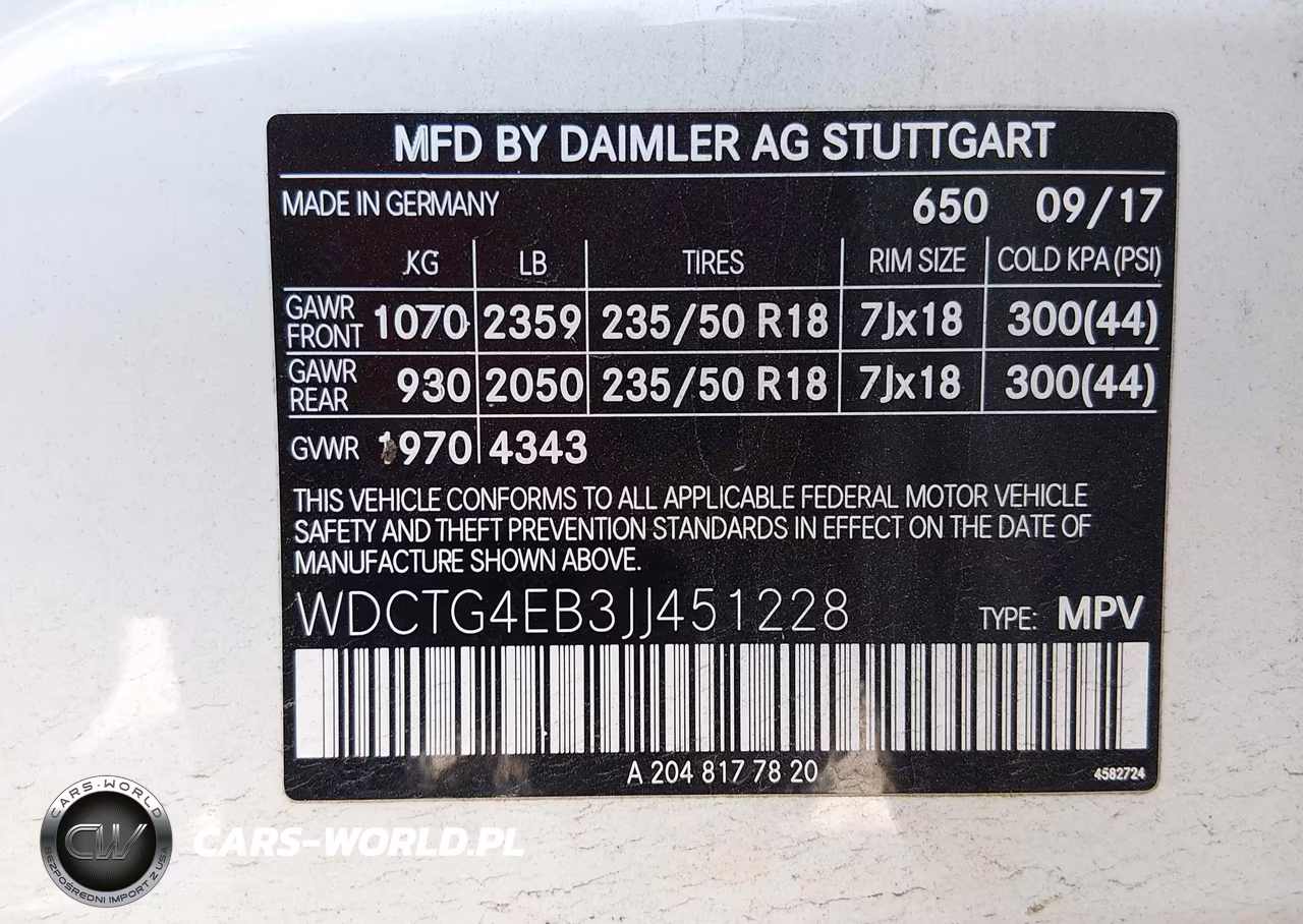 2018 Mercedes-Benz Gla 250 VIN:WDCTG4EB3JJ451228 - 9