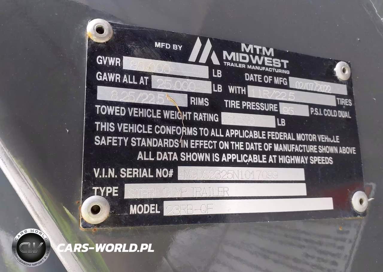 2022 Midwest Trailer Unknown VIN:4M9DS2325N1017099 - 9