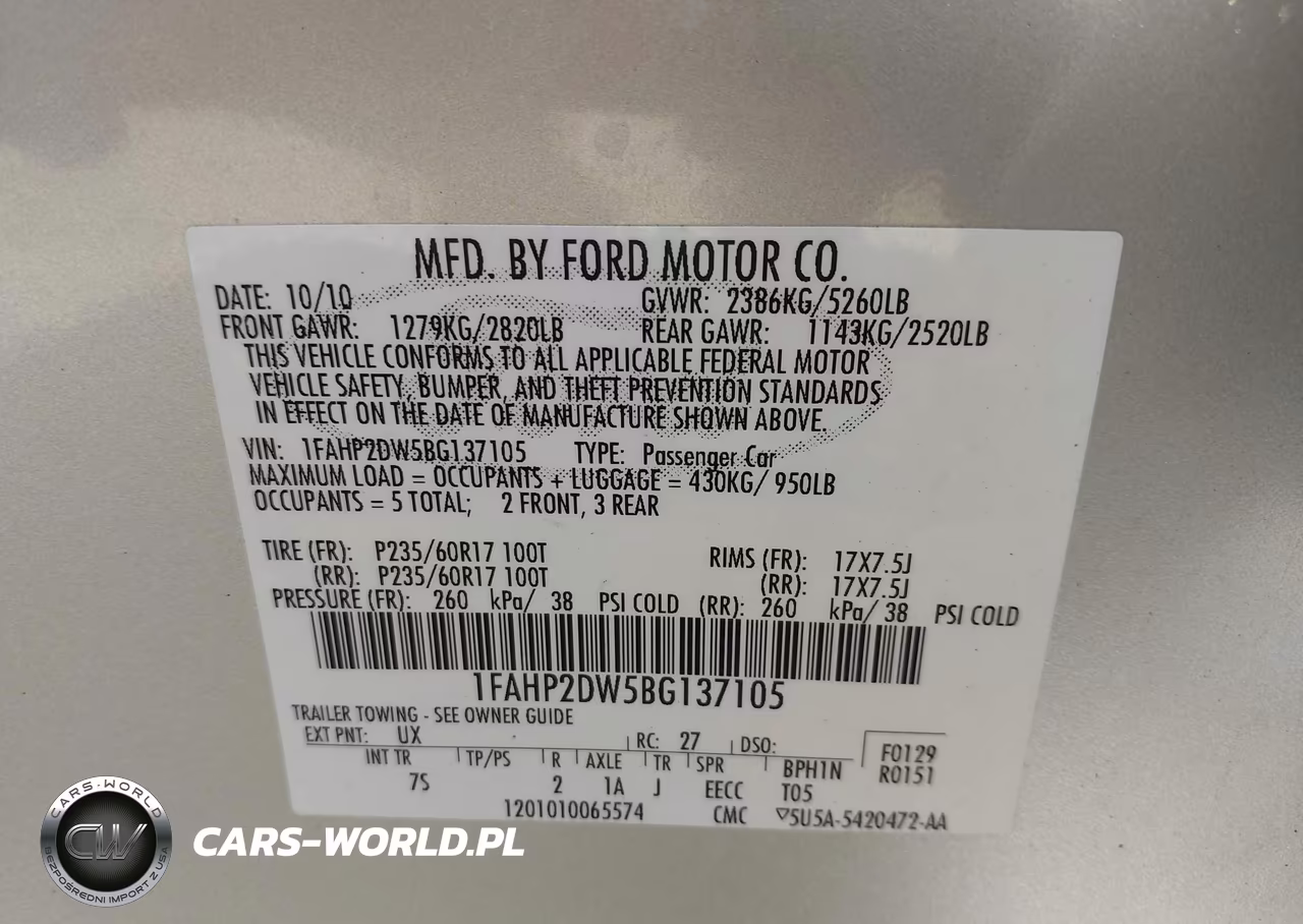 2011 Ford Taurus Se VIN:1FAHP2DW5BG137105 - 9