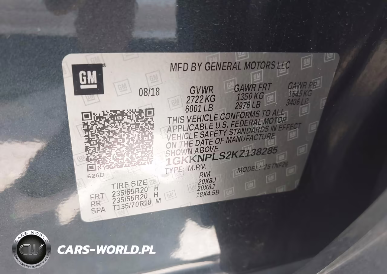 2019 GMC Acadia Denali VIN:1GKKNPLS2KZ138285 - 9