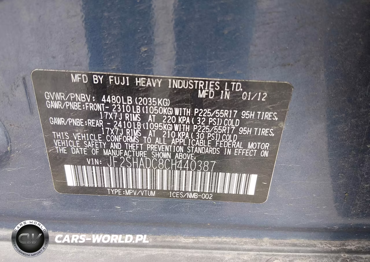 2012 Subaru Forester 2.5X Premium VIN:JF2SHADC8CH440387 - 9