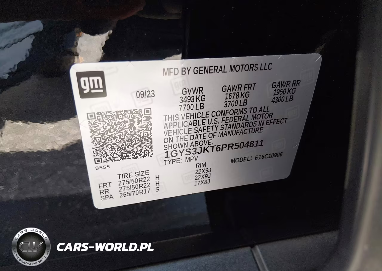 2023 Cadillac Escalade Esv 2Wd Luxury VIN:1GYS3JKT6PR504811 - 9