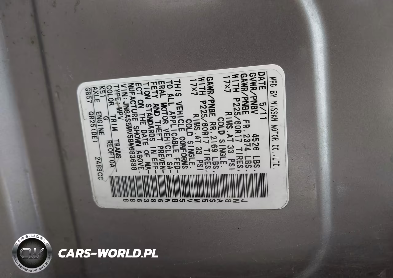 2011 Nissan Rogue Sv VIN:JN8AS5MV5BW683688 - 9