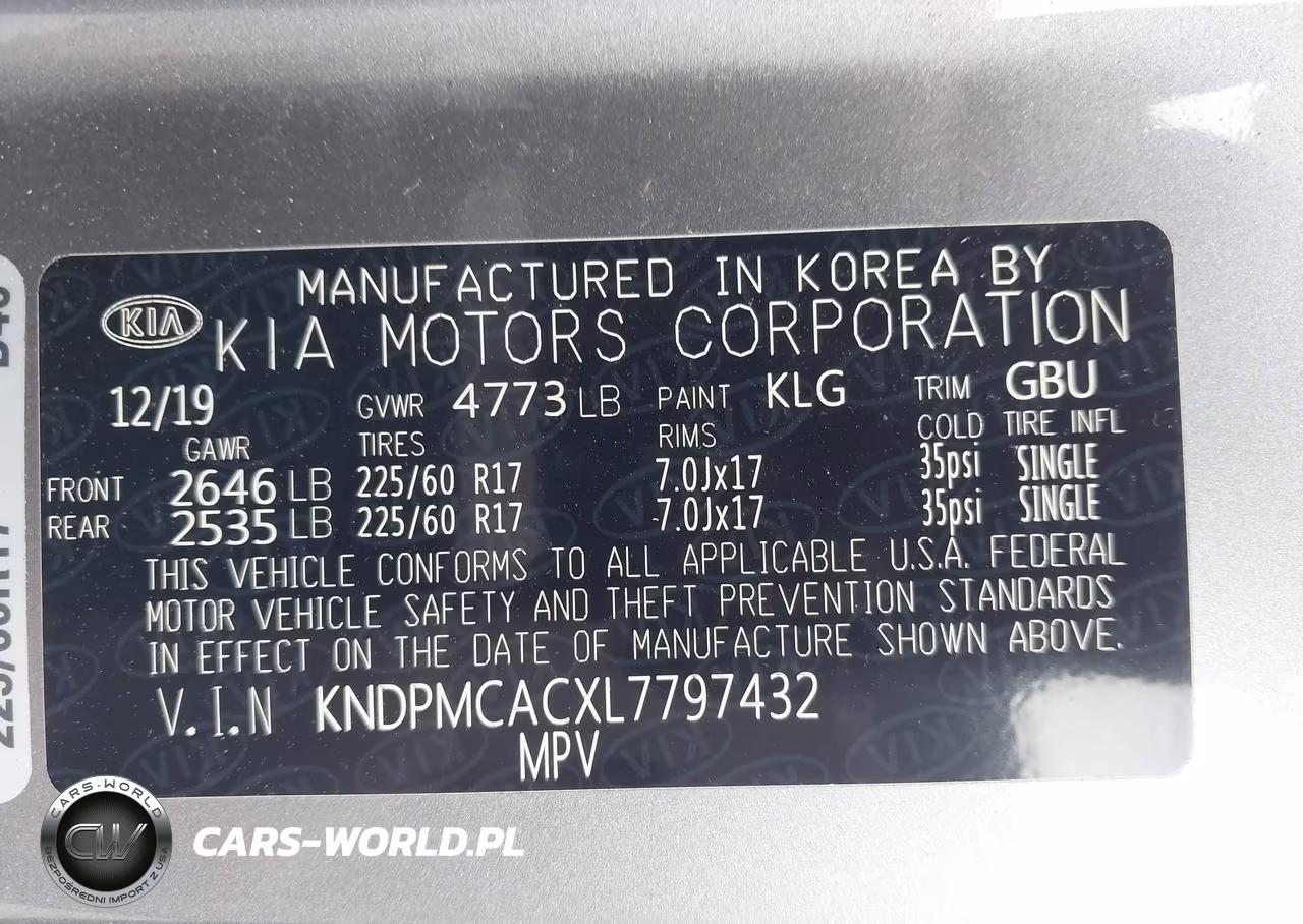 2020 Kia Sportage Lx VIN:KNDPMCACXL7797432 - 9