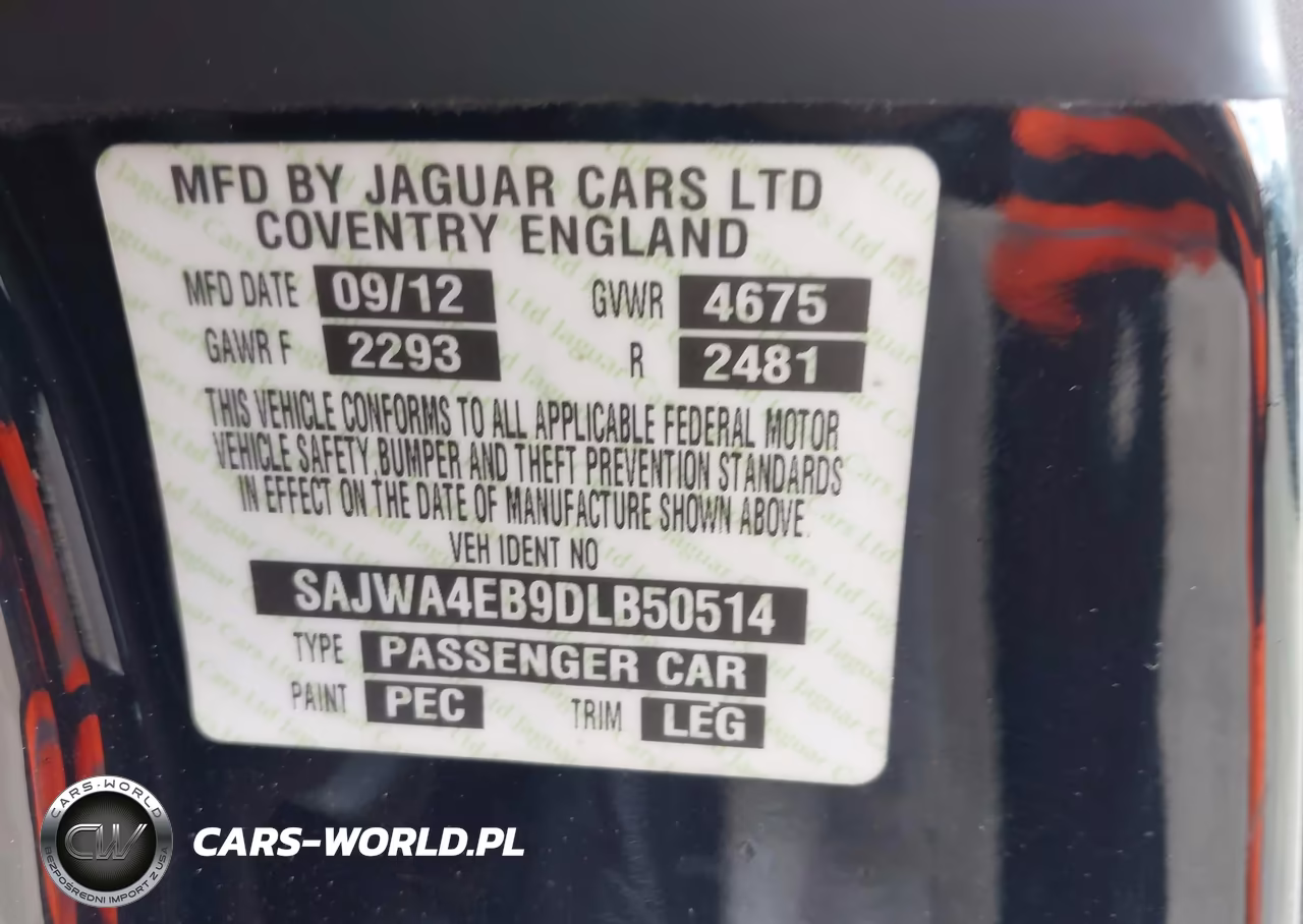 2013 Jaguar Xk Touring VIN:SAJWA4EB9DLB50514 - 9