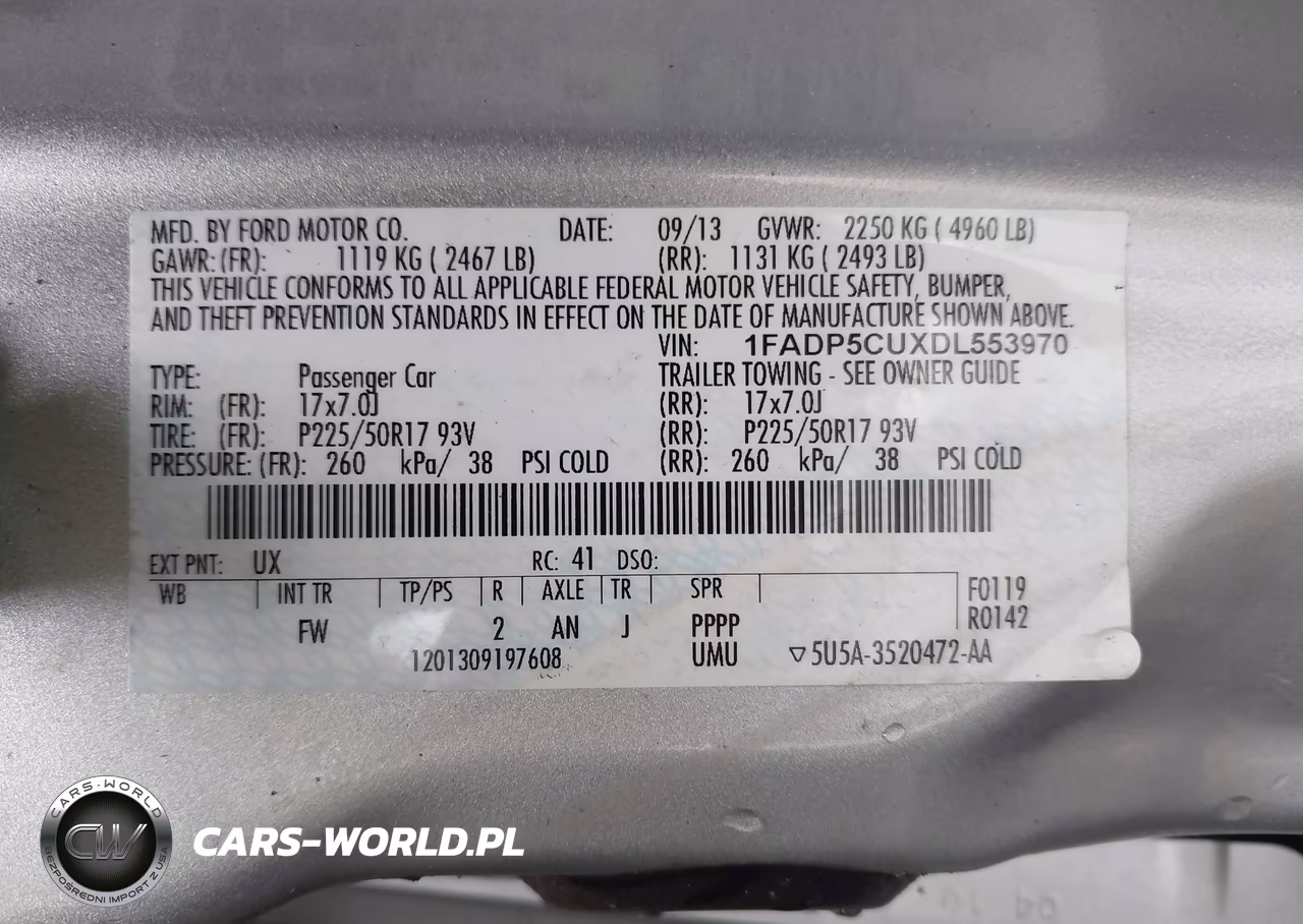 2013 Ford C-Max Energi Sel VIN:1FADP5CUXDL553970 - 9