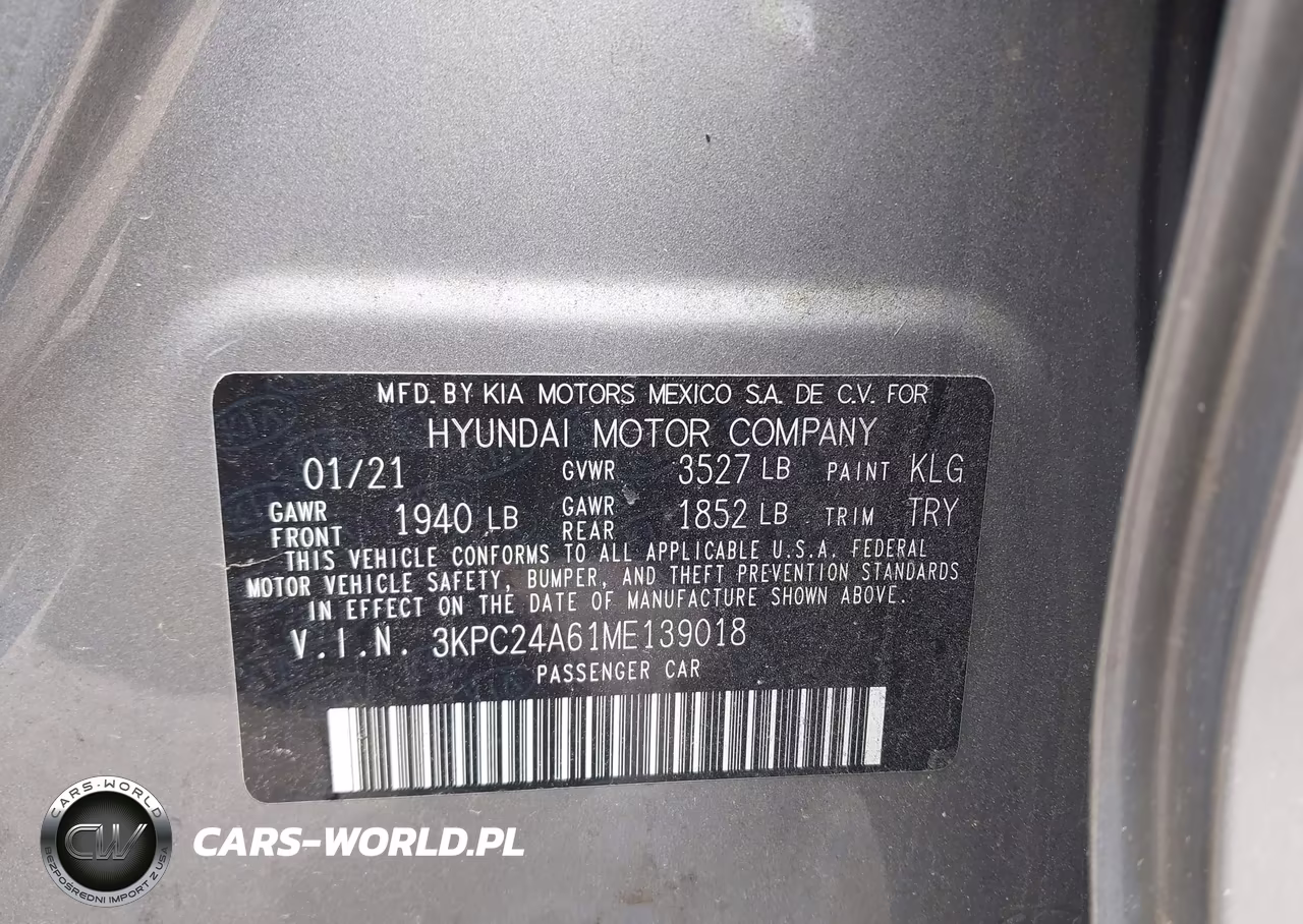 2021 Hyundai Accent Se VIN:3KPC24A61ME139018 - 9