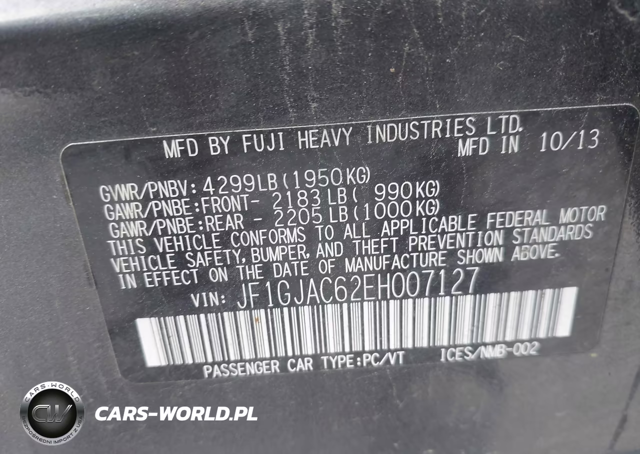2014 Subaru Impreza 2.0I Premium VIN:JF1GJAC62EH007127 - 9
