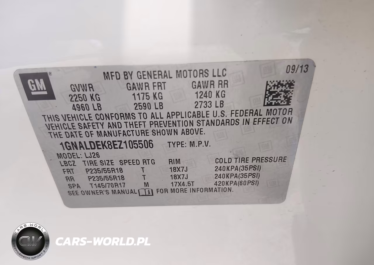 2014 Chevrolet Equinox Ltz VIN:1GNALDEK8EZ105506 - 9