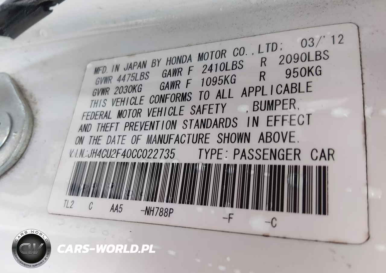 2012 Acura Tsx 2.4 VIN:JH4CU2F40CC022735 - 9