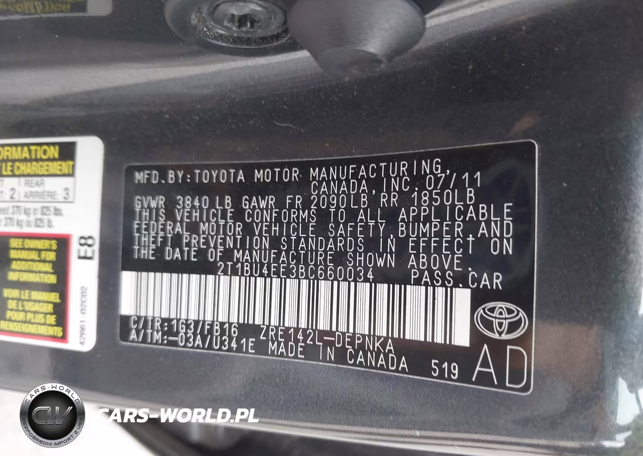 2011 Toyota Corolla Le VIN:2T1BU4EE3BC660034 - 9