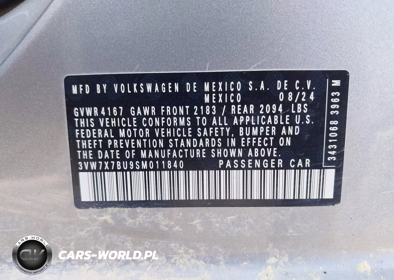 2025 Volkswagen Jetta 1.5T Se VIN:3VW7X7BU9SM011840 - 9
