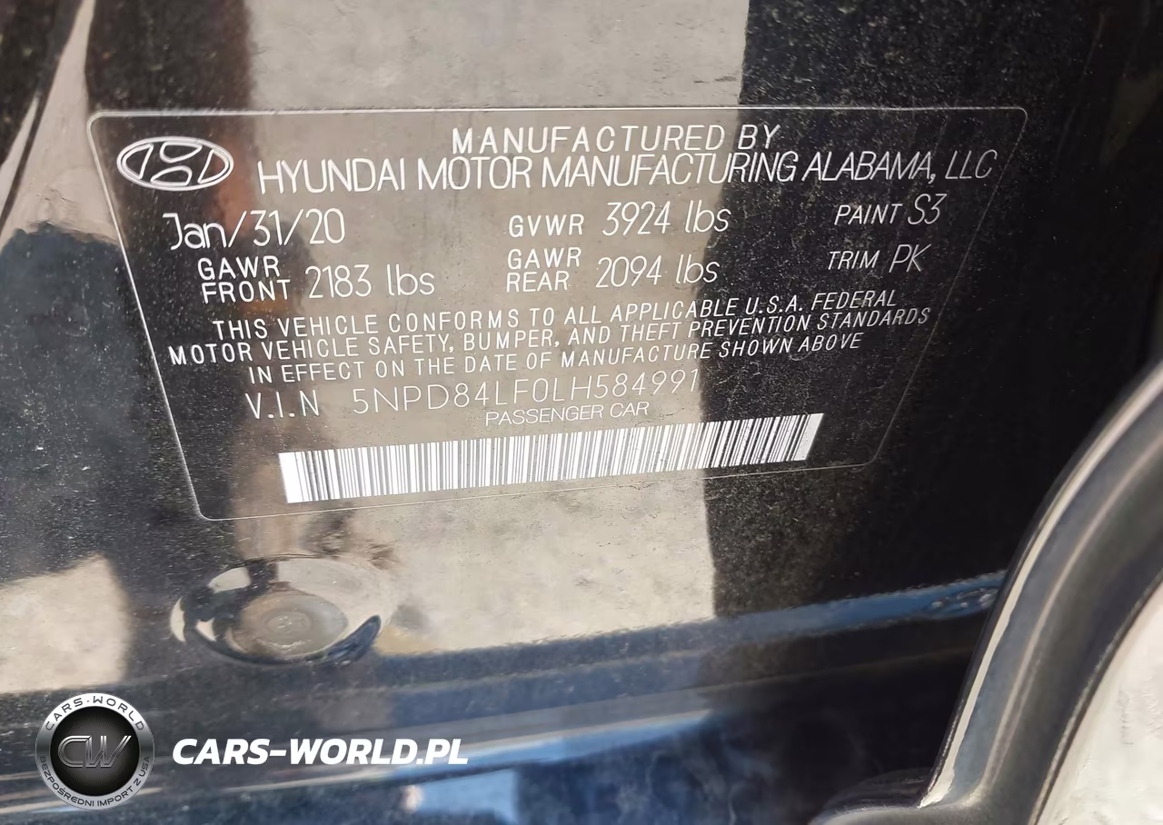 2020 Hyundai Elantra Sel VIN:5NPD84LF0LH584991 - 9