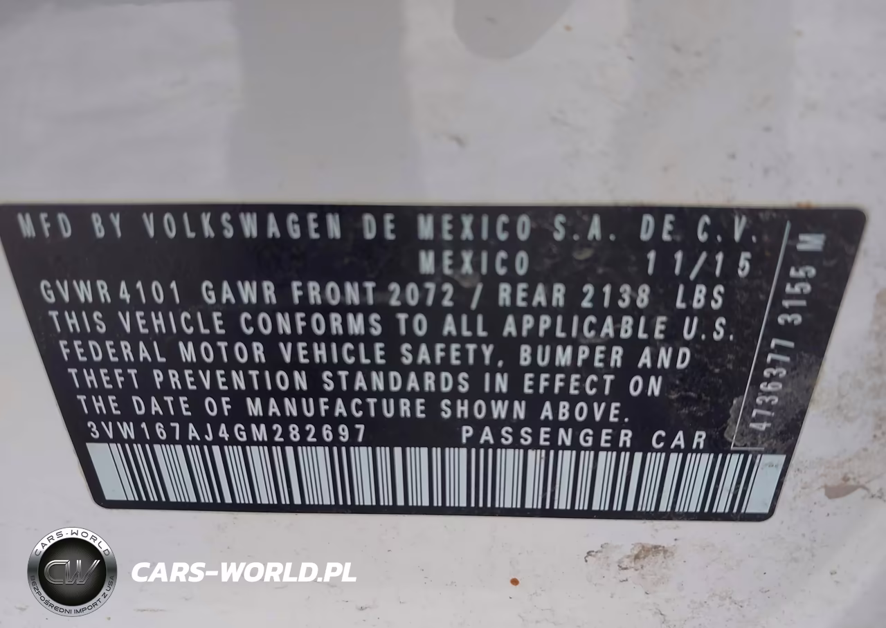 2016 Volkswagen Jetta 1.4T S VIN:3VW167AJ4GM282697 - 9