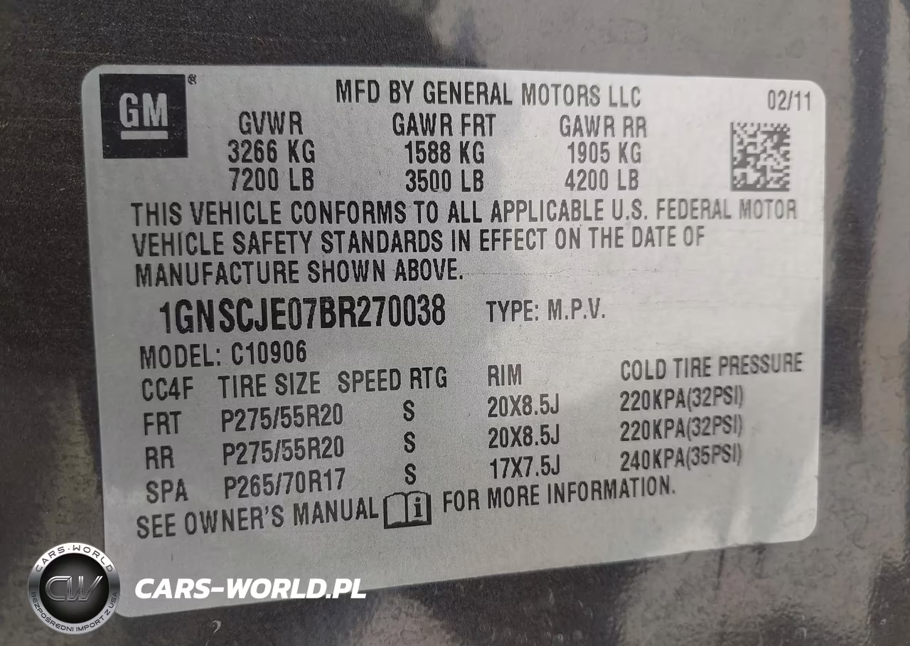 2011 Chevrolet Suburban Lt VIN:1GNSCJE07BR270038 - 9