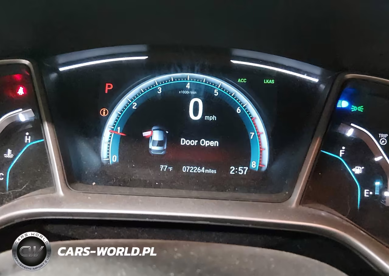 2019 Honda Civic Ex VIN:19XFC1F30KE002477 - 7