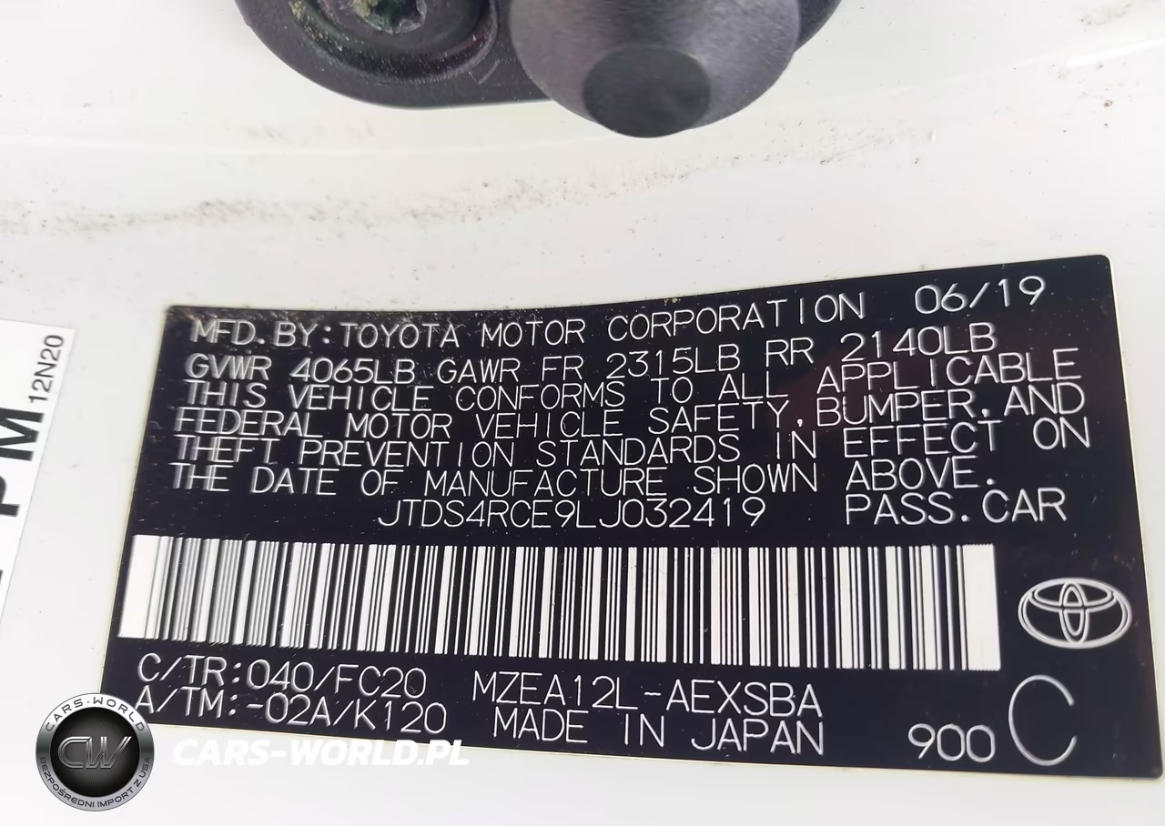 2020 Toyota Corolla Se VIN:JTDS4RCE9LJ032419 - 9