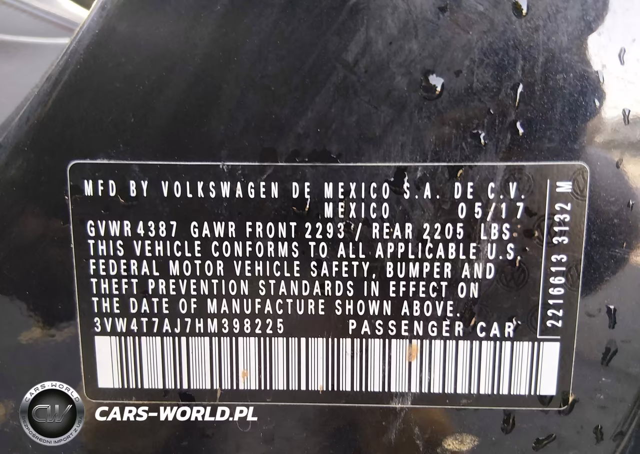 2017 Volkswagen Jetta Gli VIN:3VW4T7AJ7HM398225 - 9
