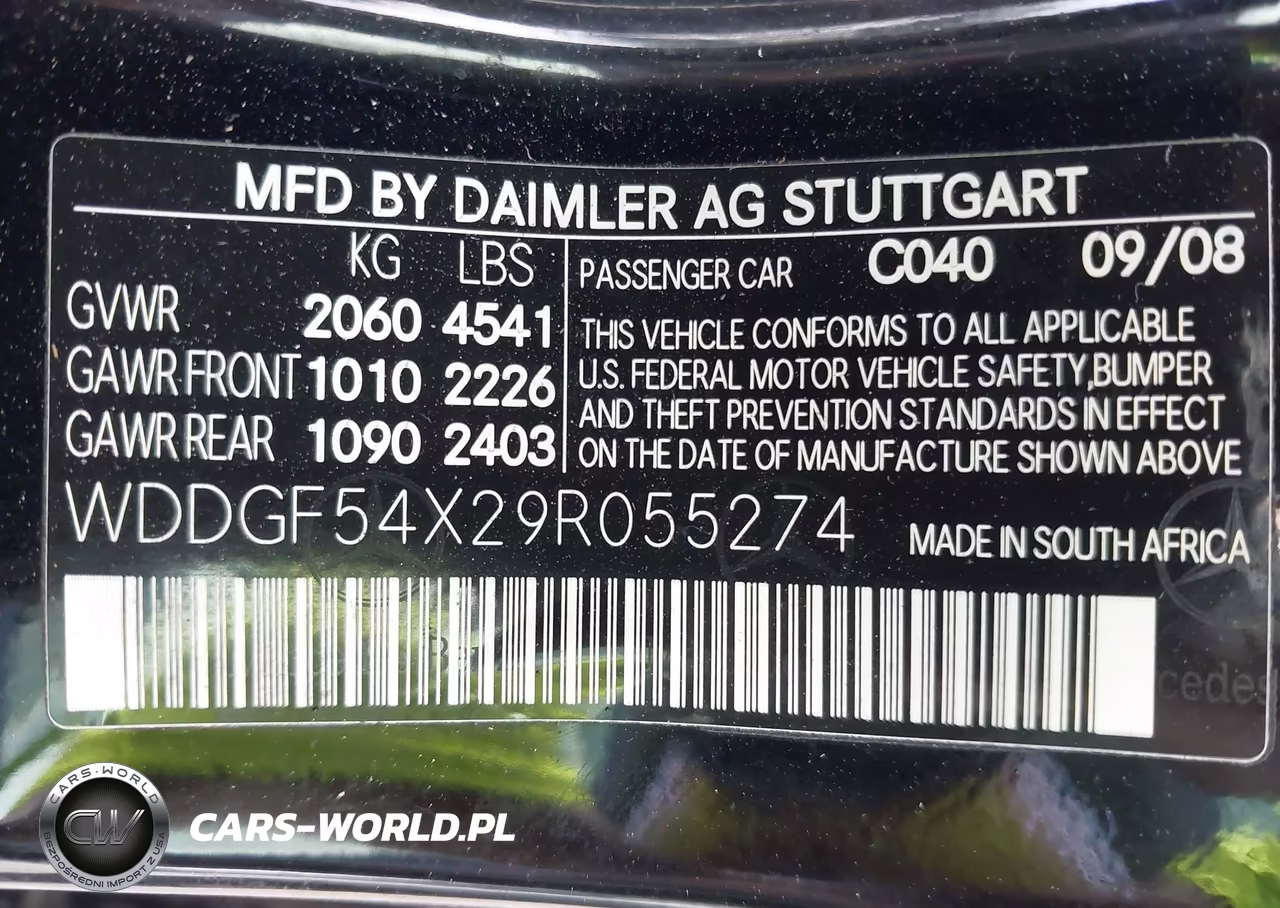 2009 Mercedes-Benz C 300 Luxury-Sport VIN:WDDGF54X29R055274 - 9