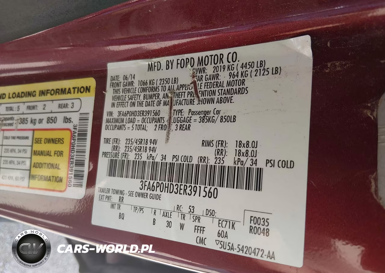 2014 Ford Fusion Se VIN:3FA6P0HD3ER391560 - 9