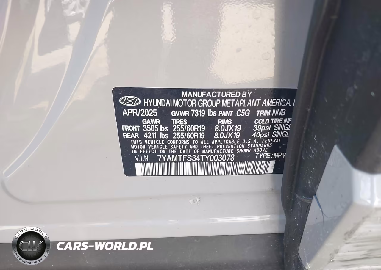 2026 Hyundai Ioniq 9 Se VIN:7YAMTFS34TY003078 - 9