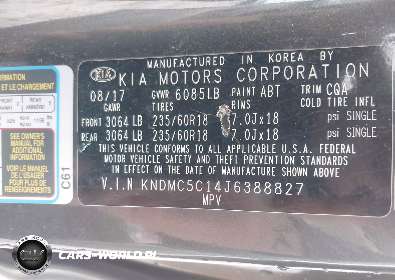 2018 Kia Sedona Sx VIN:KNDMC5C14J6388827 - 9