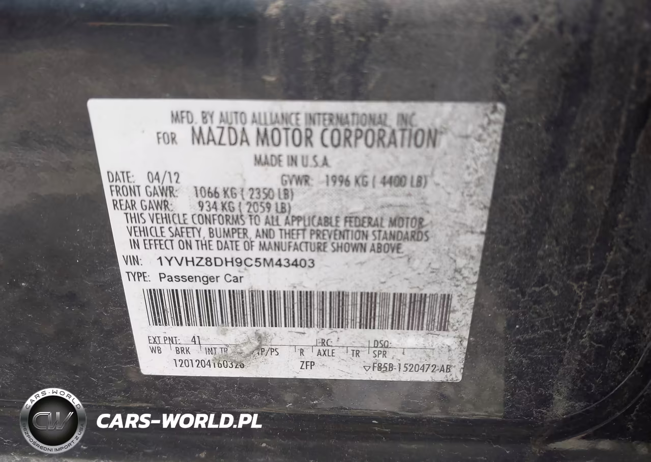 2012 Mazda Mazda6 I Touring VIN:1YVHZ8DH9C5M43403 - 9