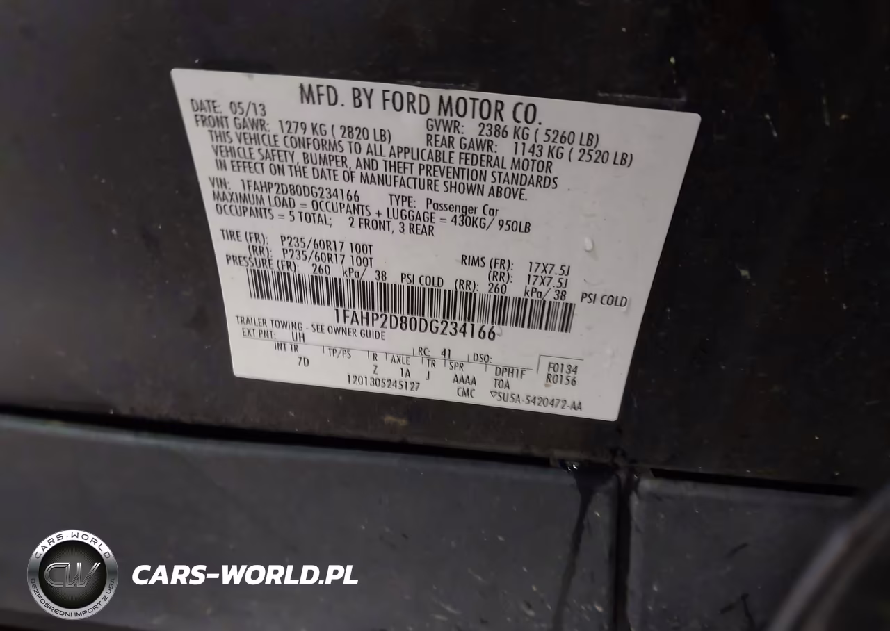 2013 Ford Taurus Se VIN:1FAHP2D80DG234166 - 9