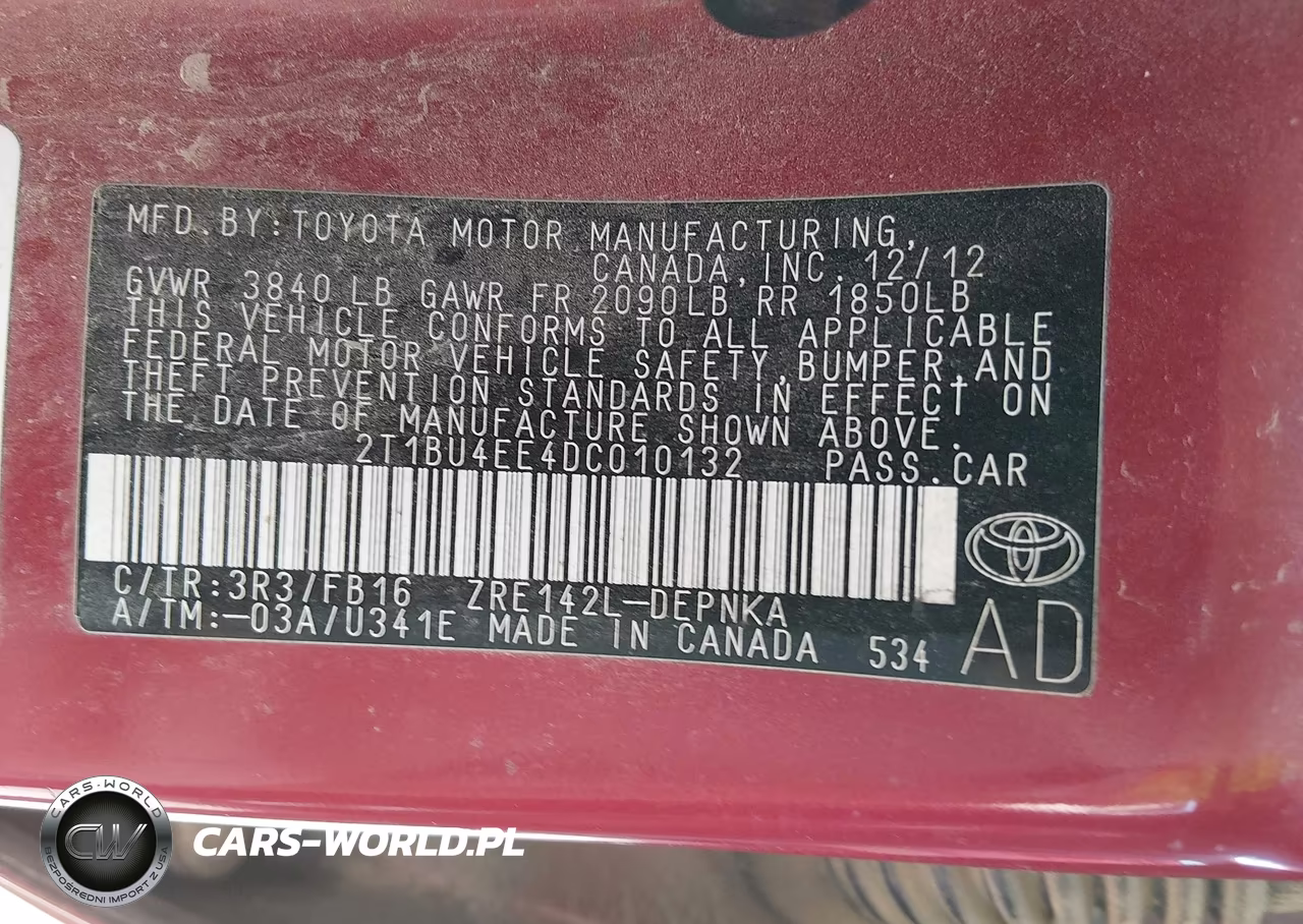 2013 Toyota Corolla Le VIN:2T1BU4EE4DC010132 - 9