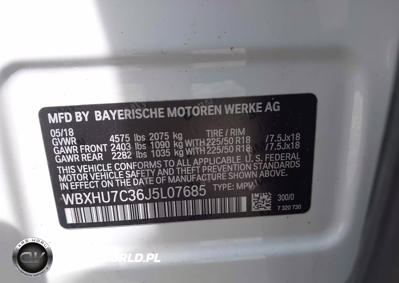 2018 BMW X1 Sdrive28I VIN:WBXHU7C36J5L07685 - 9