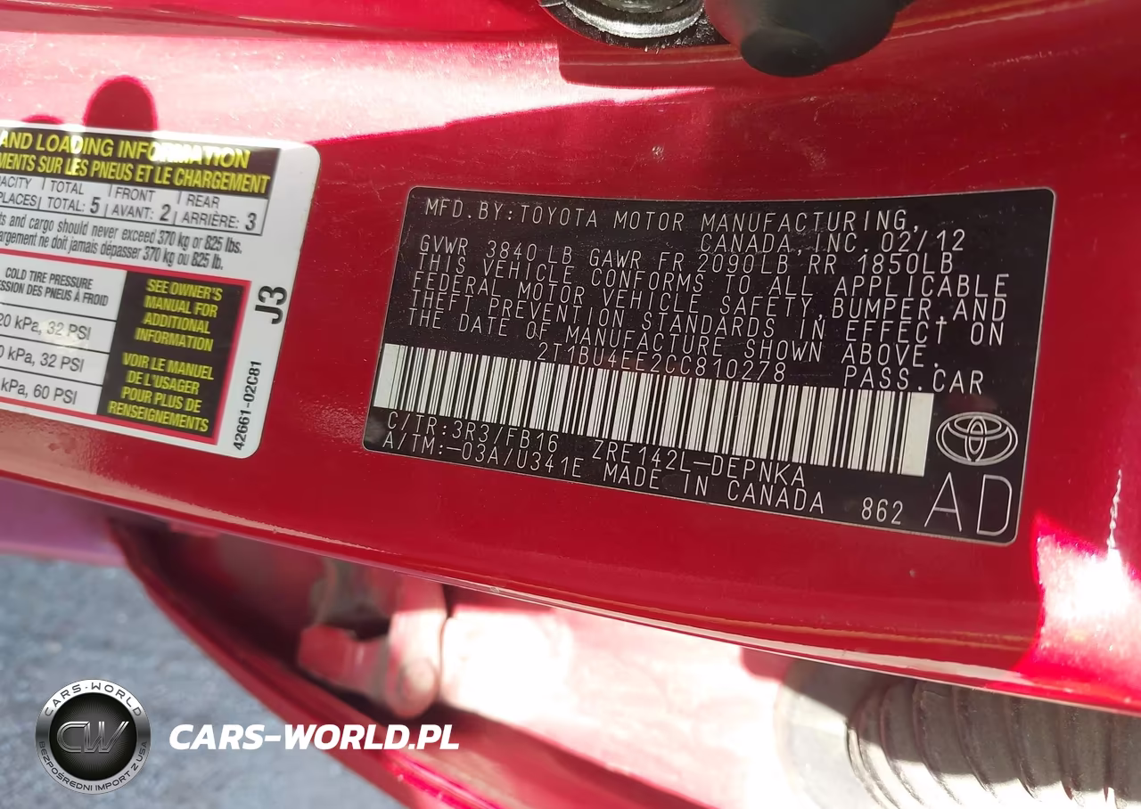 2012 Toyota Corolla Le VIN:2T1BU4EE2CC810278 - 9