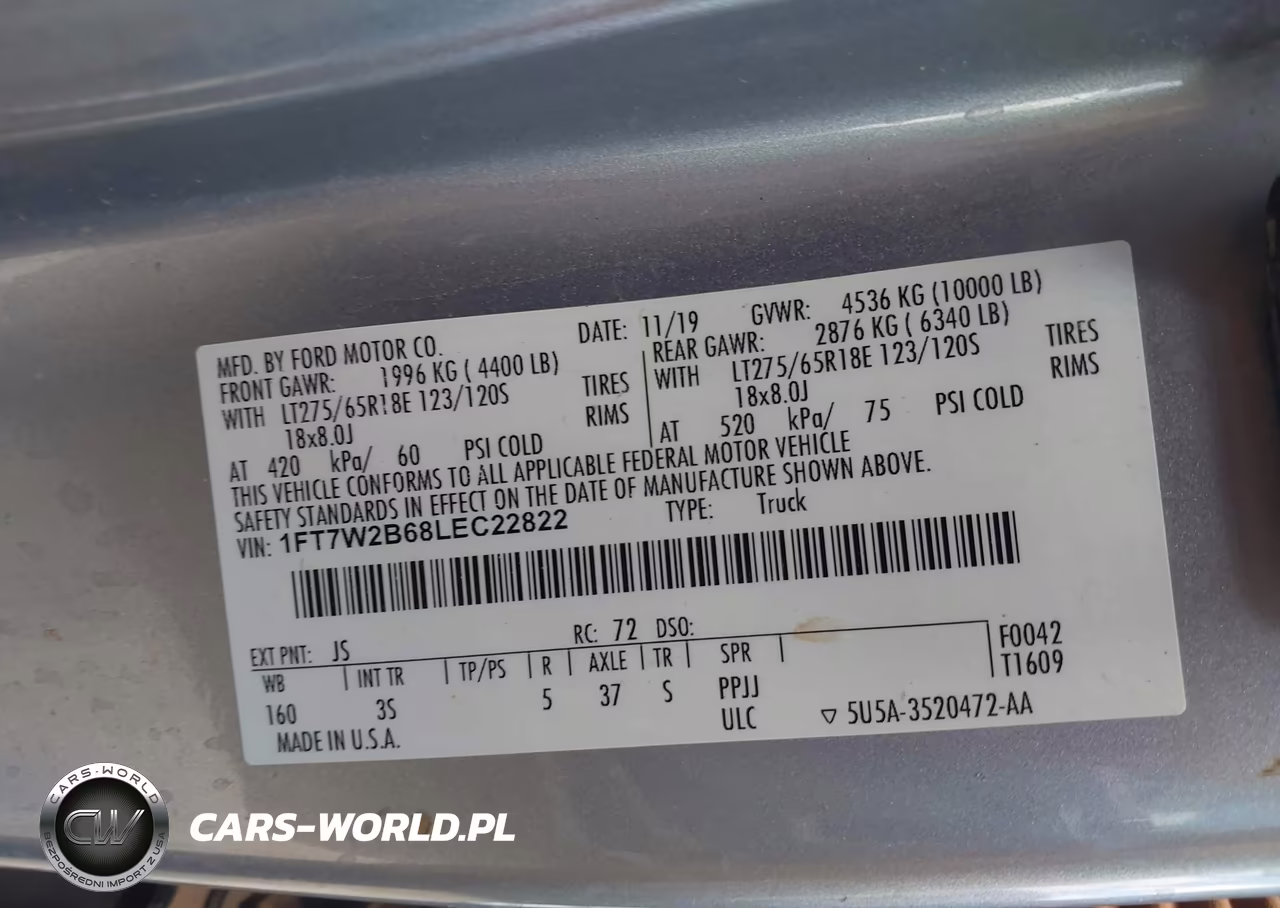 2020 Ford F-250 King Ranch-Lariat-Platinum-Xl-Xlt VIN:1FT7W2B68LEC22822 - 9