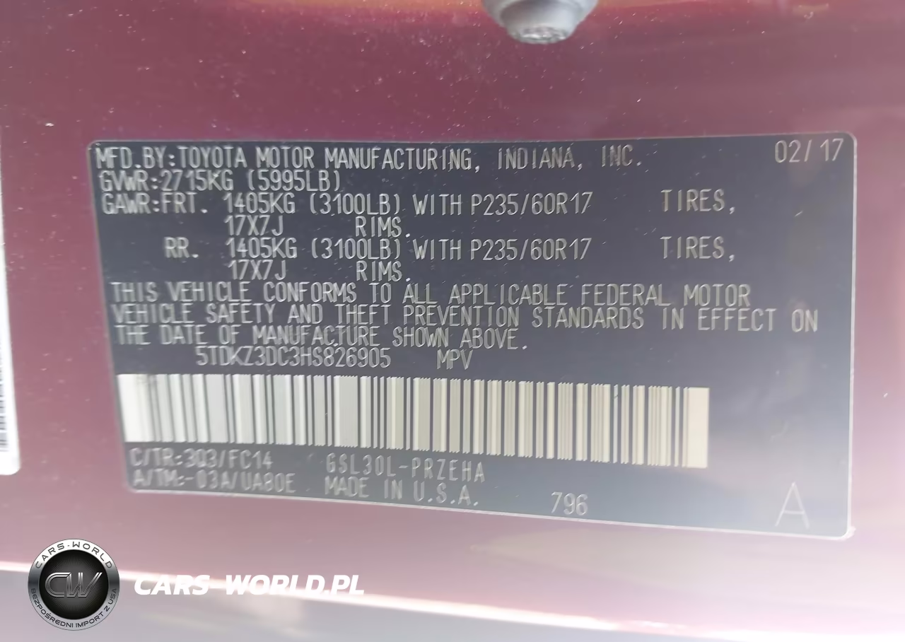 2017 Toyota Sienna Le 8 Passenger VIN:5TDKZ3DC3HS826905 - 9