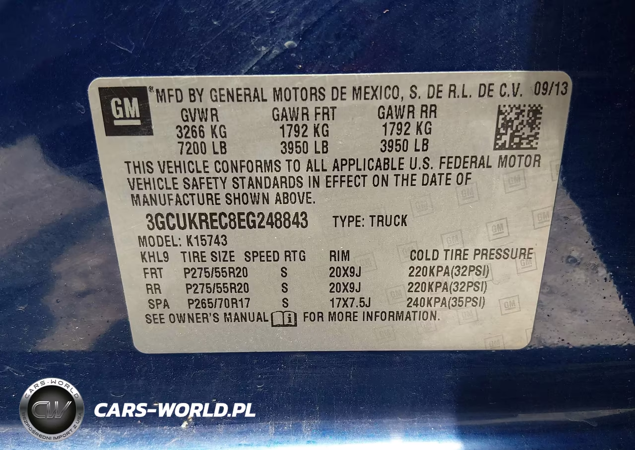 2014 Chevrolet Silverado 1500 Lt VIN:3GCUKREC8EG248843 - 9