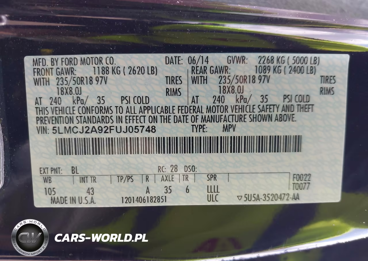 2015 Lincoln Mkc VIN:5LMCJ2A92FUJ05748 - 9