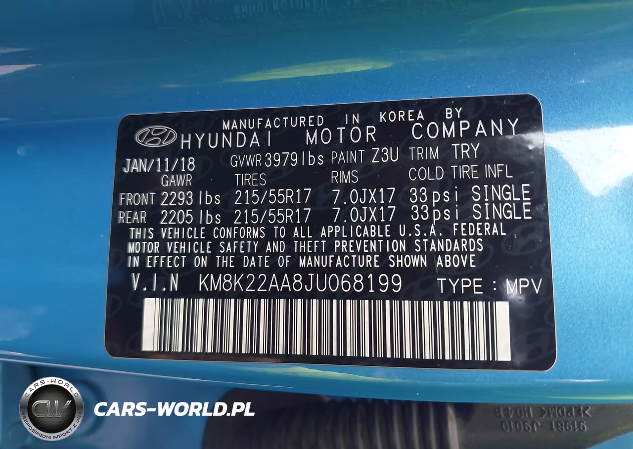 2018 Hyundai Kona Sel VIN:KM8K22AA8JU068199 - 9