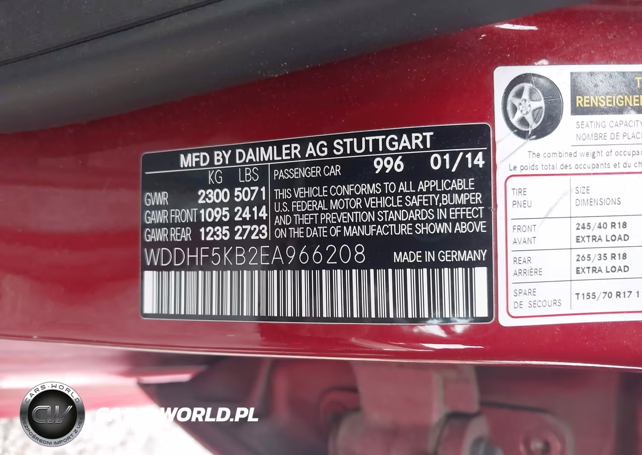 2014 Mercedes-Benz E 350 VIN:WDDHF5KB2EA966208 - 9