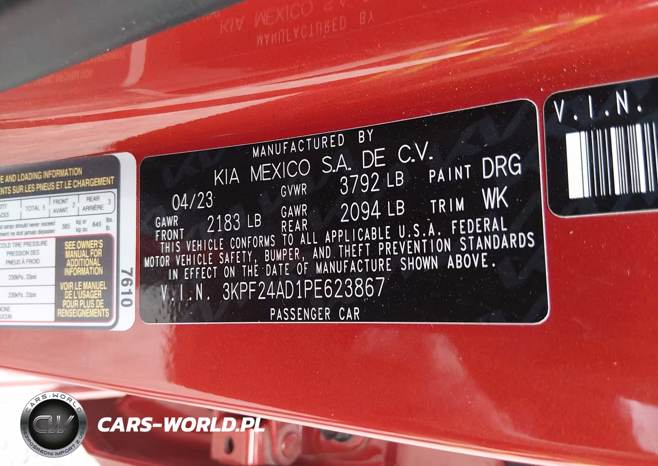 2023 Kia Forte Lxs VIN:3KPF24AD1PE623867 - 9