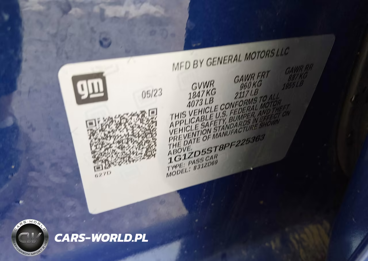 2023 Chevrolet Malibu Fwd 1Lt VIN:1G1ZD5ST8PF225363 - 9