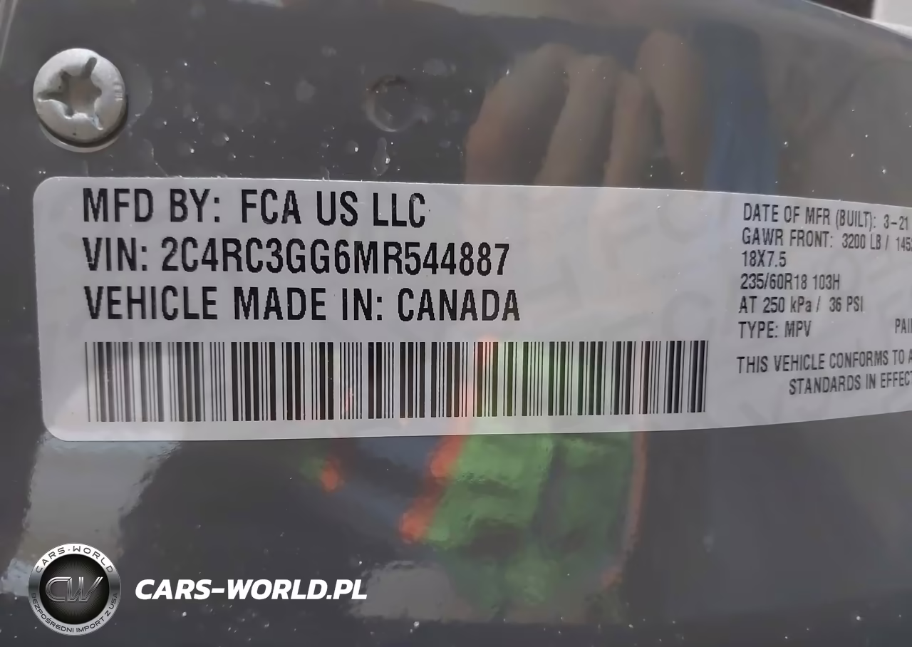 2021 Chrysler Pacifica Limited Awd VIN:2C4RC3GG6MR544887 - 9
