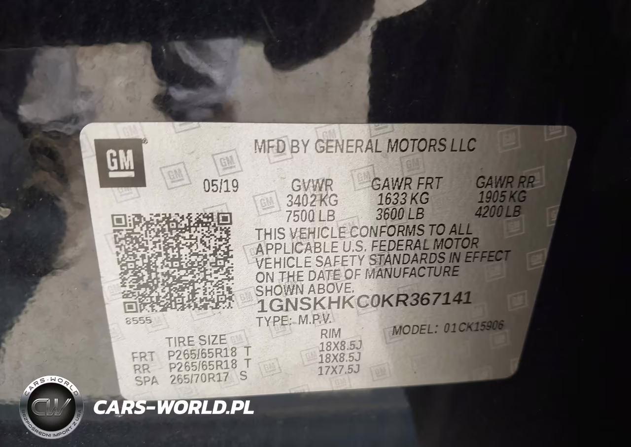 2019 Chevrolet Suburban Lt VIN:1GNSKHKC0KR367141 - 9