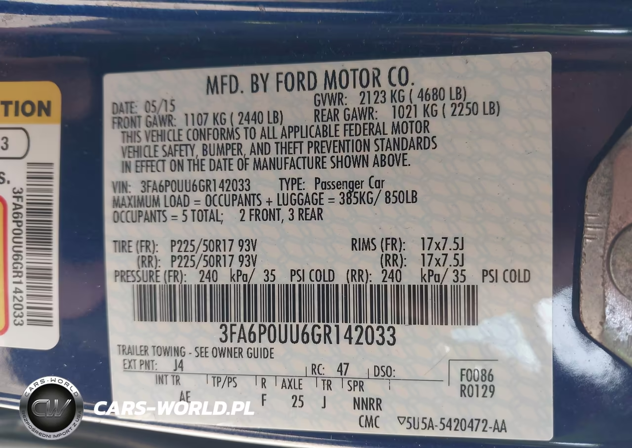2016 Ford Fusion Hybrid S VIN:3FA6P0UU6GR142033 - 9