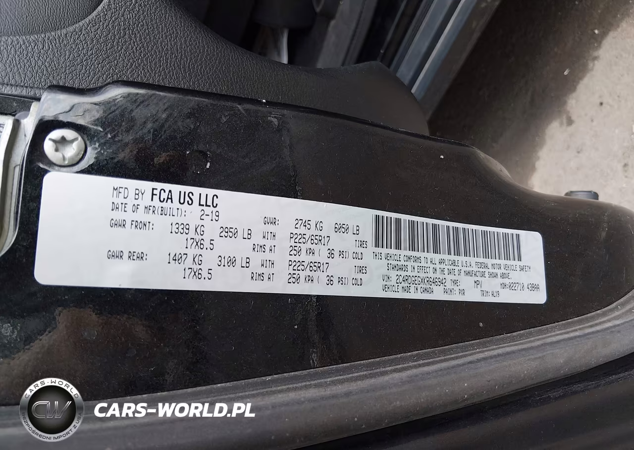 2019 Dodge Grand Caravan Gt VIN:2C4RDGEGXKR646942 - 9