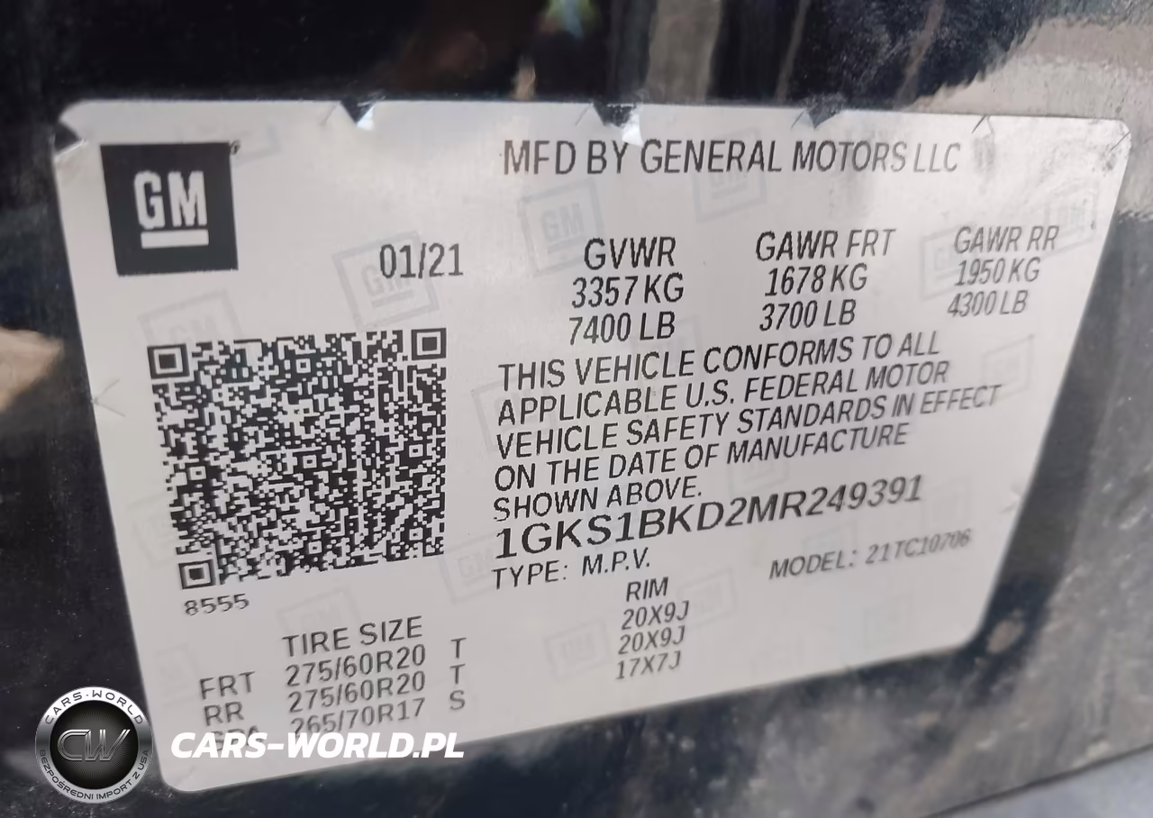 2021 GMC Yukon 2Wd Slt VIN:1GKS1BKD2MR249391 - 9